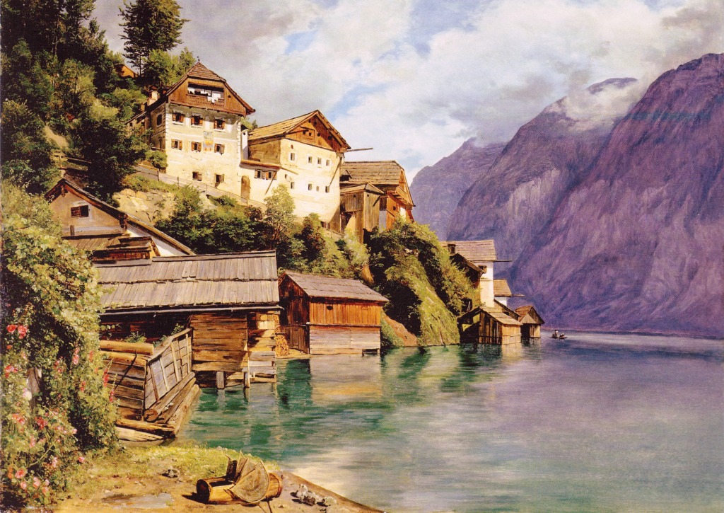 Hallstatt jigsaw puzzle in Chefs d'oeuvres puzzles on TheJigsawPuzzles.com