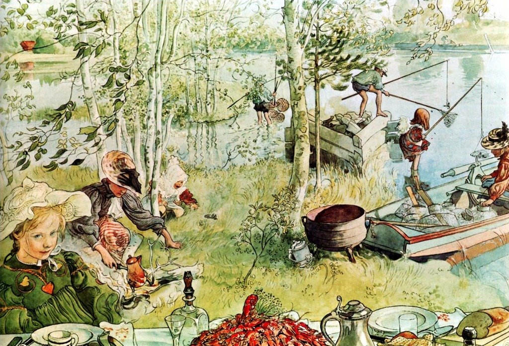 The Crayfish Season Opens jigsaw puzzle in Piece of Art puzzles on TheJigsawPuzzles.com