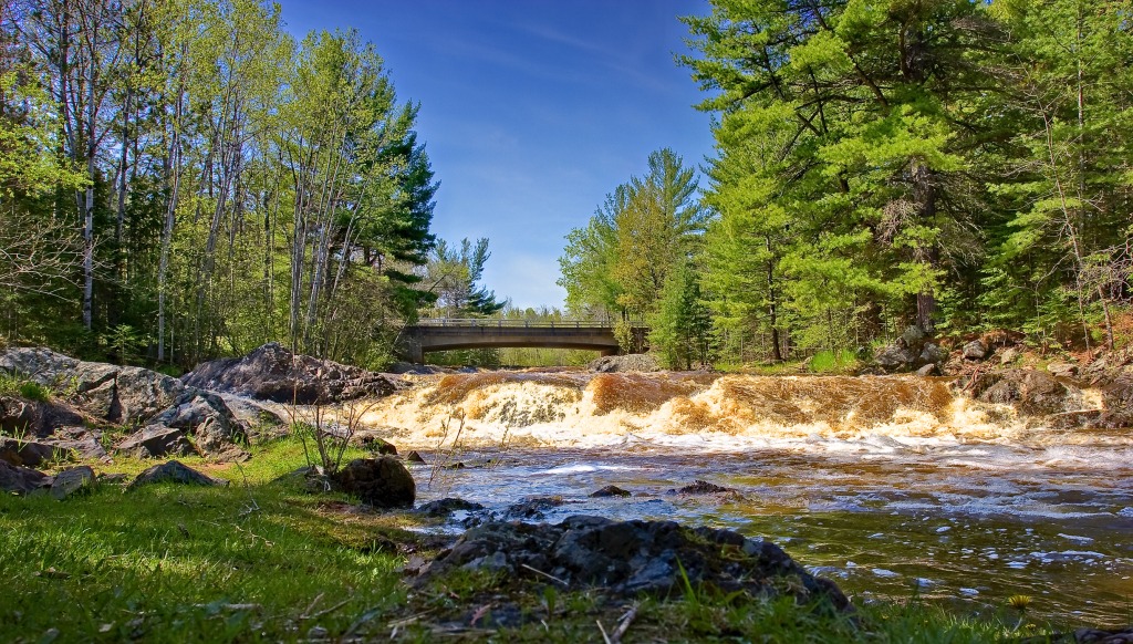 Amnicon Falls State Park, Wisconsin jigsaw puzzle in Waterfalls puzzles on TheJigsawPuzzles.com