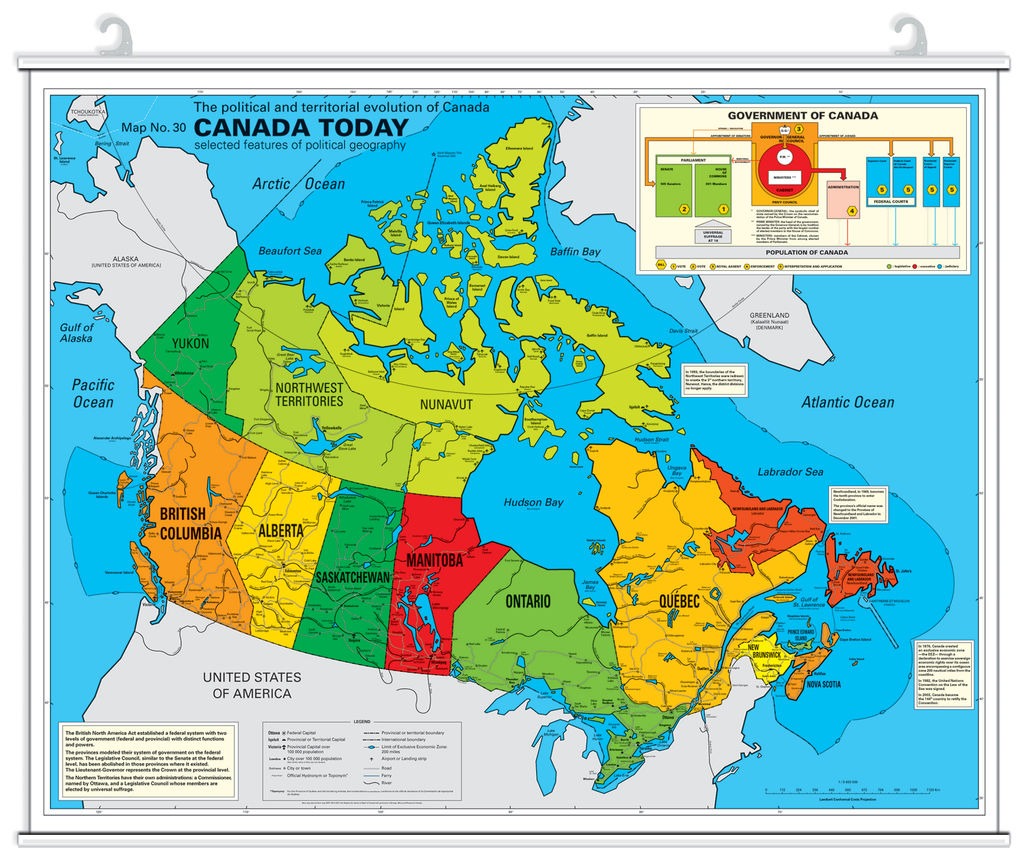 Map of Canada jigsaw puzzle in Ian puzzles on TheJigsawPuzzles.com