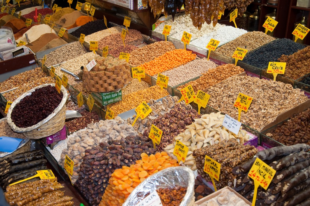 Dried Fruit at the Egypian Bazaar jigsaw puzzle in Fruits & Veggies puzzles on TheJigsawPuzzles.com