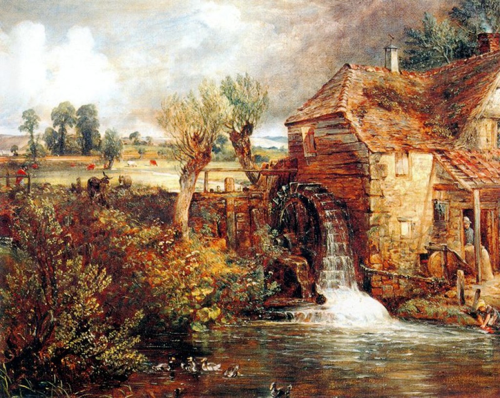 A Mill at Gillingham in Dorset jigsaw puzzle in Waterfalls puzzles on TheJigsawPuzzles.com
