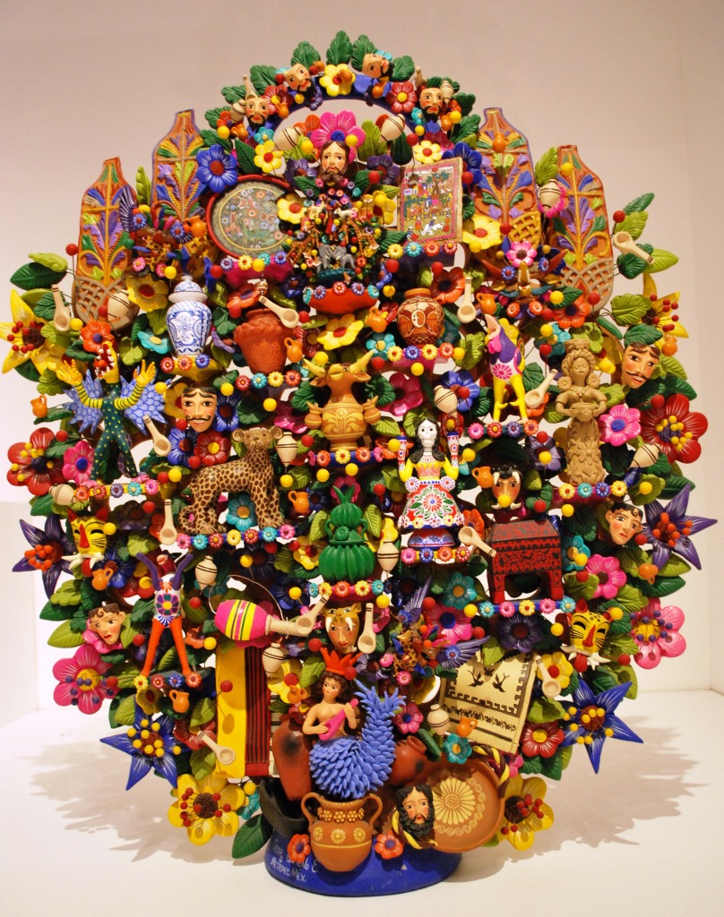 Der Baum des Lebens, Mexiko-Stadt jigsaw puzzle in Handgemacht puzzles on TheJigsawPuzzles.com