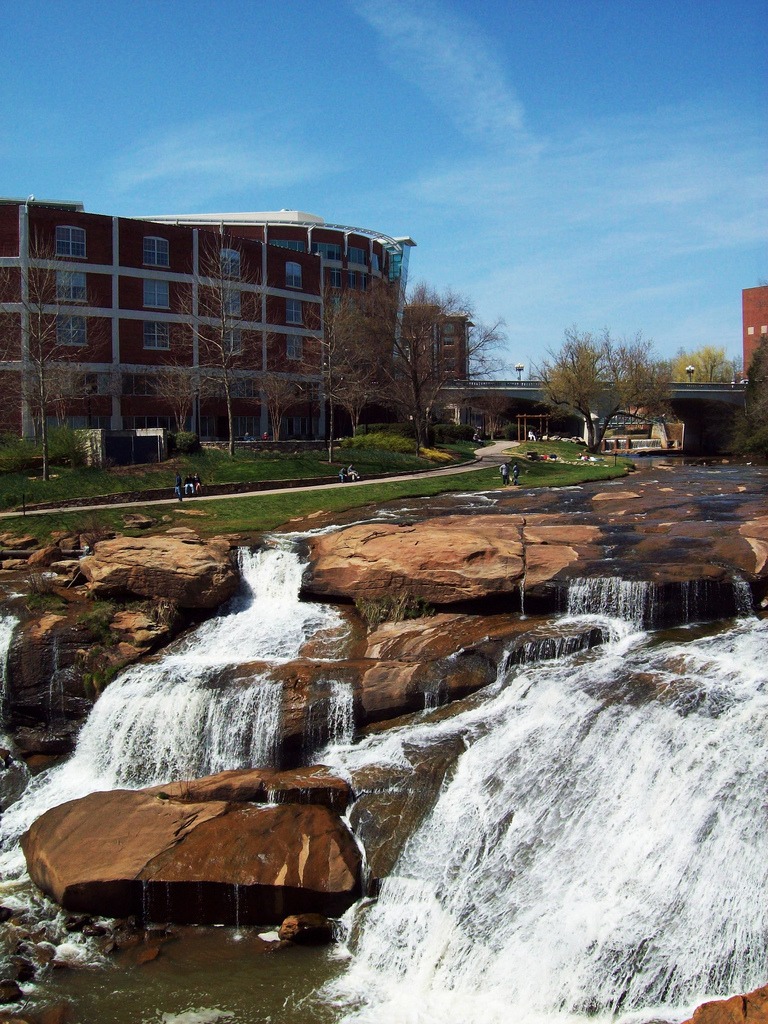 Falls Park, Greenville, SC jigsaw puzzle in Waterfalls puzzles on TheJigsawPuzzles.com