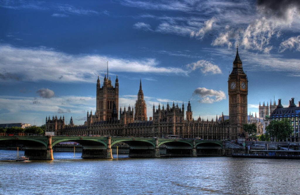 Le Parlement et le pont de Westminster jigsaw puzzle in Ponts puzzles on TheJigsawPuzzles.com