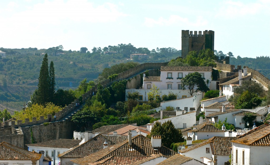 The Óbidos' Castle, Portugal jigsaw puzzle in Castles puzzles on TheJigsawPuzzles.com