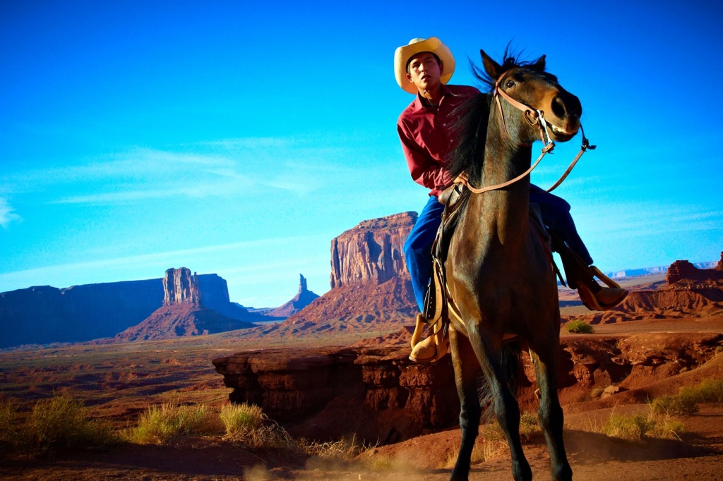 Cowboy Navajo Rider jigsaw puzzle in People puzzles on TheJigsawPuzzles.com