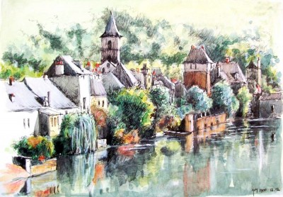 Entraygues, France jigsaw puzzle in Piece of Art puzzles on ...