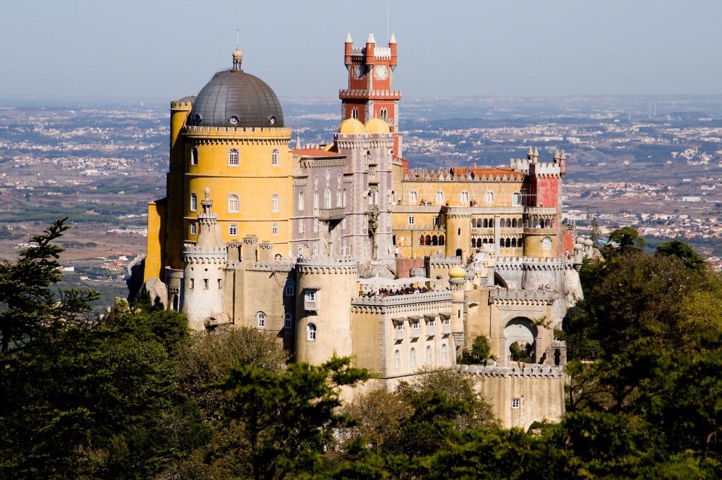 Pena National Palace, Sintra, Portugal jigsaw puzzle in Castles puzzles on TheJigsawPuzzles.com