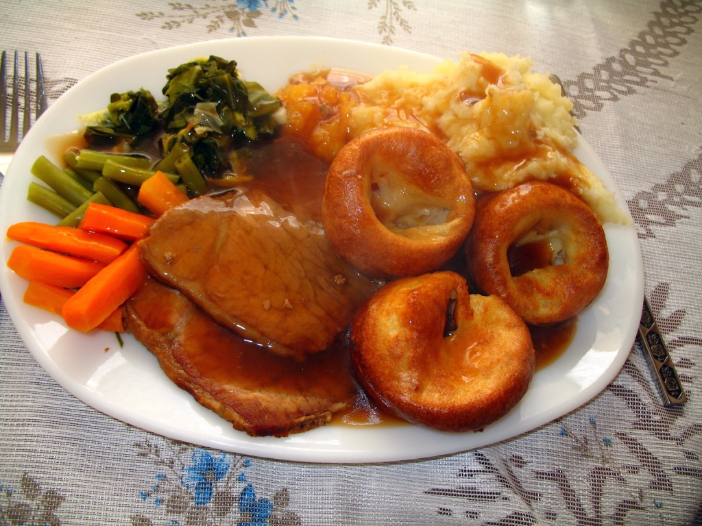 Roast Beef and Yorkshire Pudding jigsaw puzzle in Food & Bakery puzzles on TheJigsawPuzzles.com