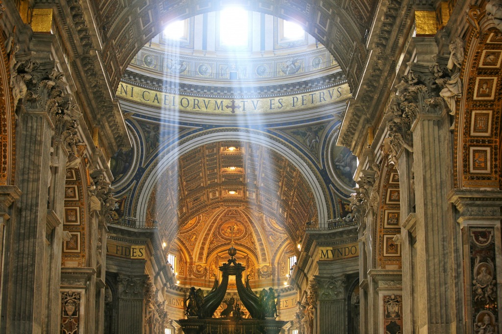 Saint Peter's Basilica, Vatican City jigsaw puzzle in Puzzle of the Day puzzles on TheJigsawPuzzles.com
