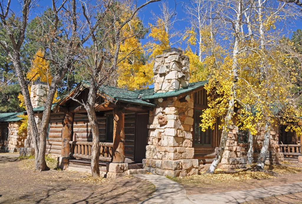 Grand Canyon Lodge North Rim jigsaw puzzle in Street View puzzles on TheJigsawPuzzles.com