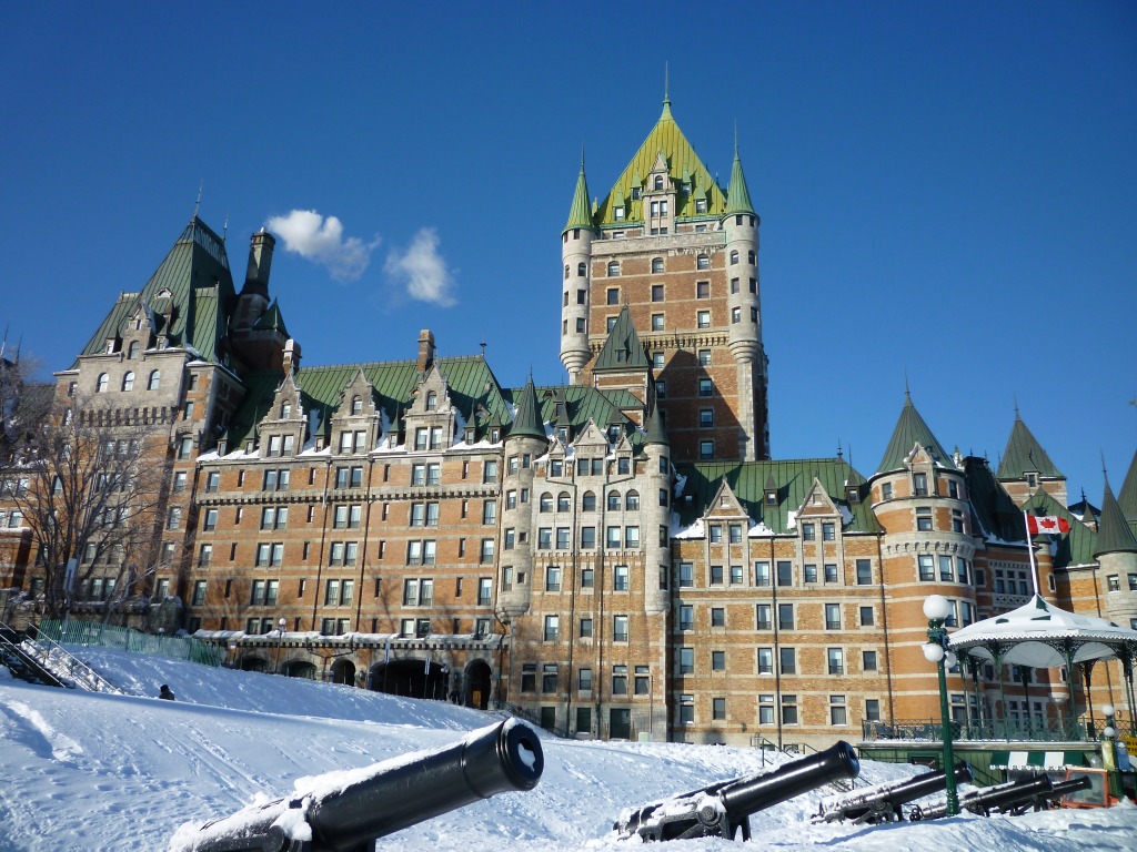 Château Frontenac, Stadt Quebec jigsaw puzzle in Schlösser puzzles on TheJigsawPuzzles.com