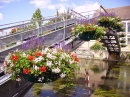 Flowery Bridge in Cosne-Cours-sur-Loire, France