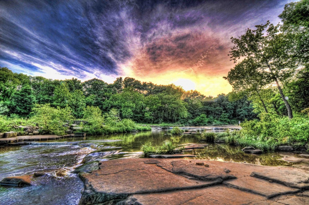 Sand Creek, Osage Hills State Park jigsaw puzzle in Great Sightings puzzles on TheJigsawPuzzles.com