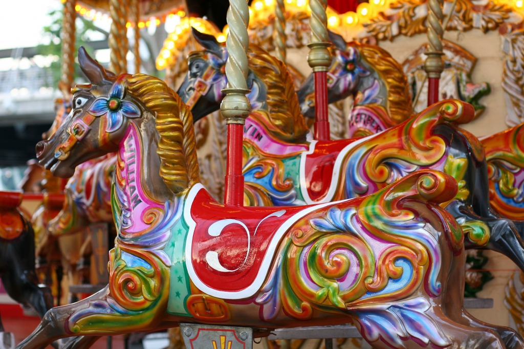 Carousel jigsaw puzzle in Puzzle of the Day puzzles on TheJigsawPuzzles.com