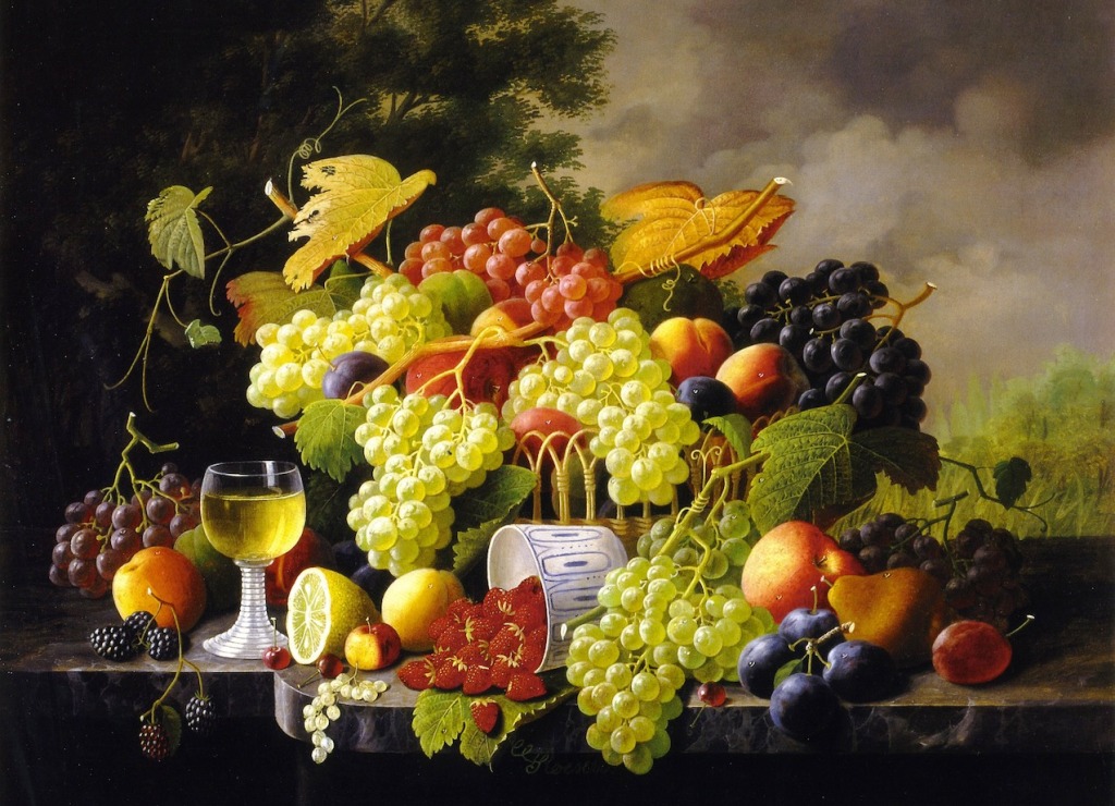 Still LIfe with Fruit jigsaw puzzle in Fruits & Veggies puzzles on TheJigsawPuzzles.com