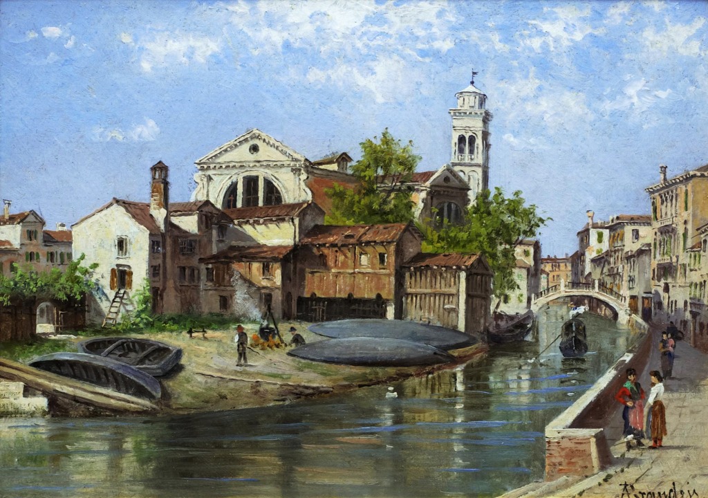 Venetian Canal jigsaw puzzle in Piece of Art puzzles on TheJigsawPuzzles.com