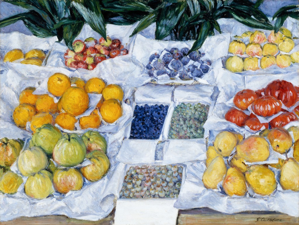 Fruit Displayed on a Stand jigsaw puzzle in Fruits & Veggies puzzles on TheJigsawPuzzles.com