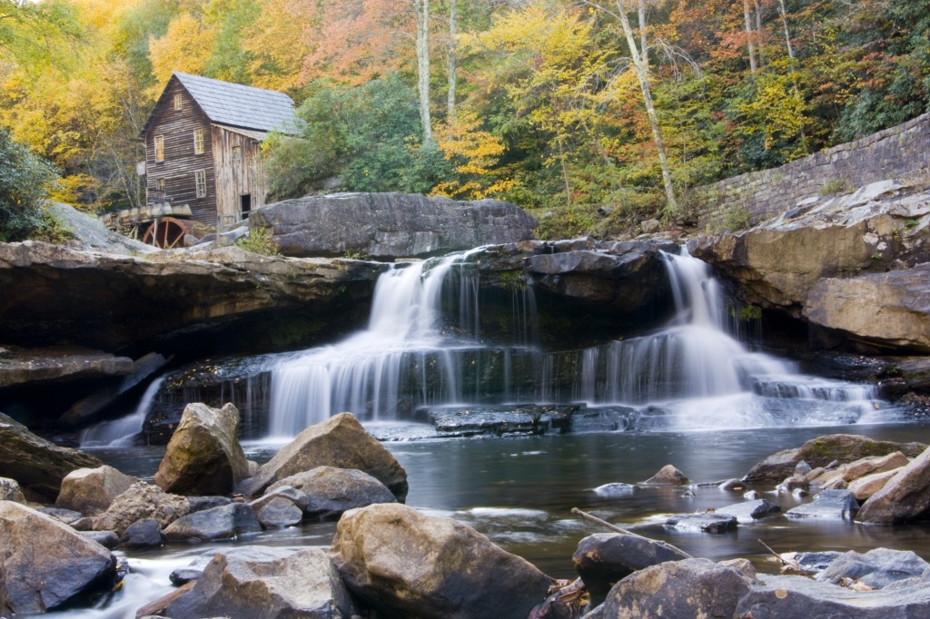 Babcock Mill, West Virginia jigsaw puzzle in Waterfalls puzzles on TheJigsawPuzzles.com