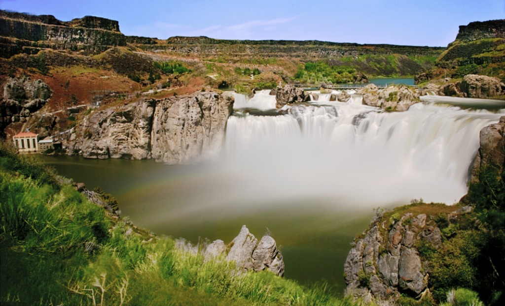 Shoshone Falls Full Throttle jigsaw puzzle in Waterfalls puzzles on TheJigsawPuzzles.com