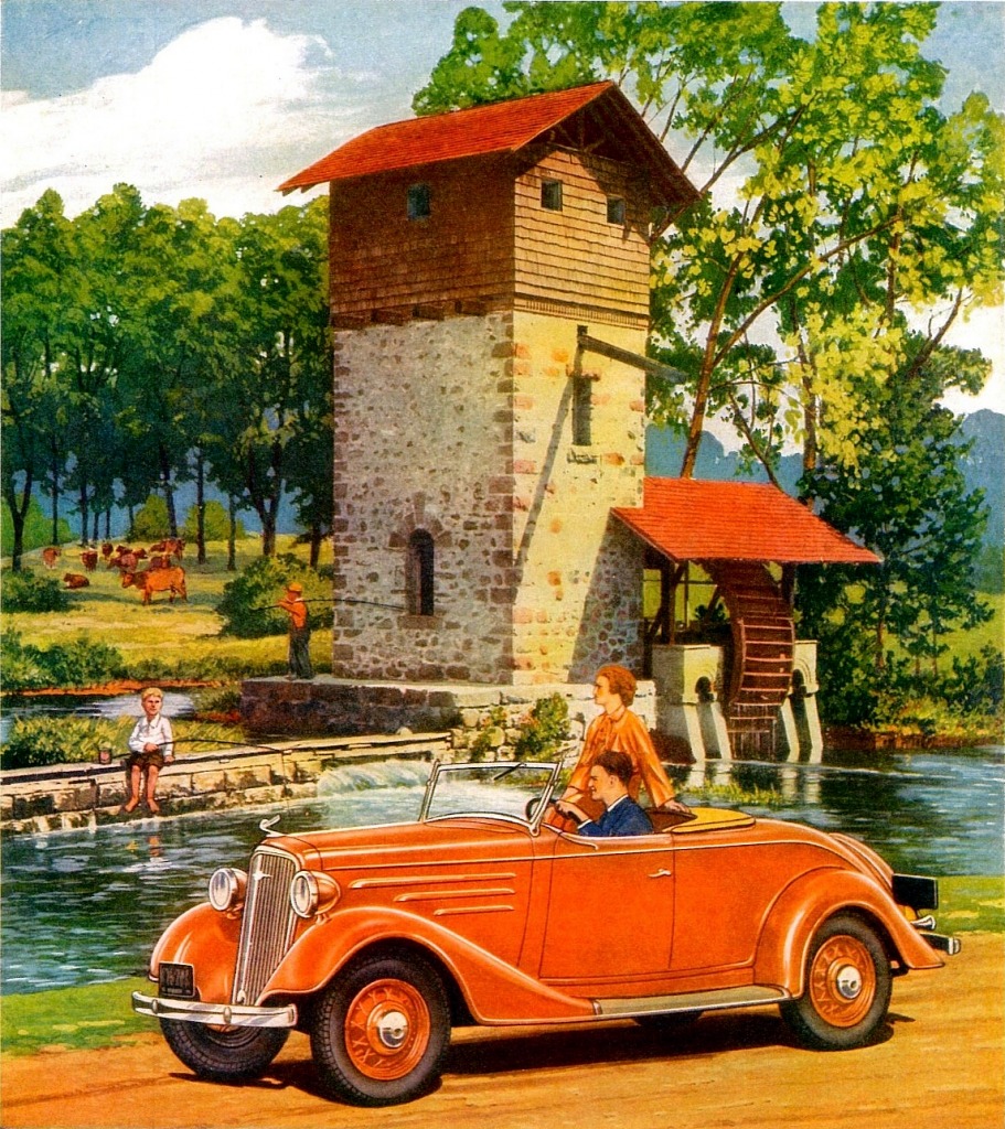 1935 Chevrolet Standard Sports Roadster jigsaw puzzle in Carros & Motos puzzles on TheJigsawPuzzles.com
