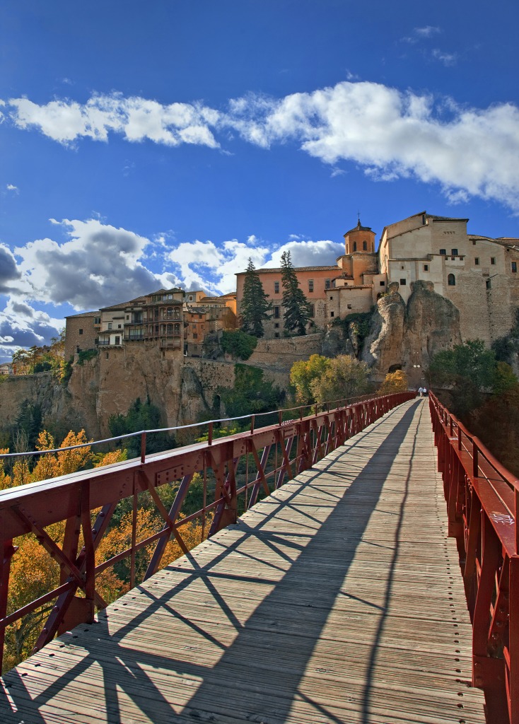 Die Brücke Puente de San Pablo, Cuenca, Spanien jigsaw puzzle in Brücken puzzles on TheJigsawPuzzles.com