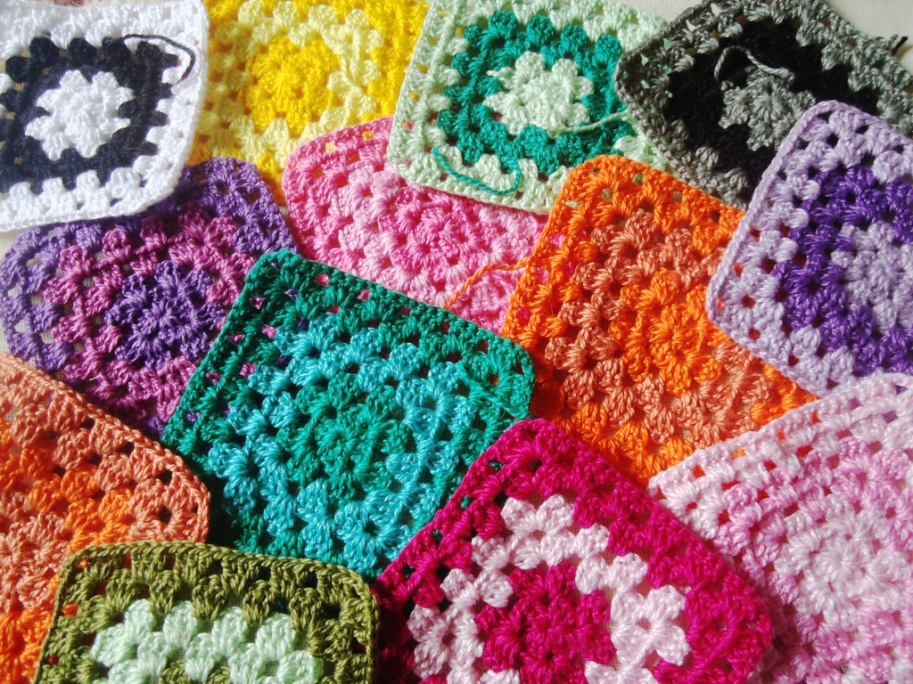 Granny Squares jigsaw puzzle in Handgemacht puzzles on TheJigsawPuzzles.com