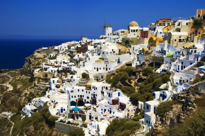 Oia Community, Island of Thera, Greece jigsaw puzzle in Street View ...