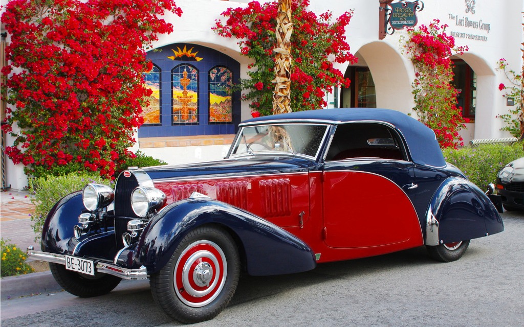 1936 Bugatti Type 57 Cabriolet jigsaw puzzle in Carros & Motos puzzles on TheJigsawPuzzles.com