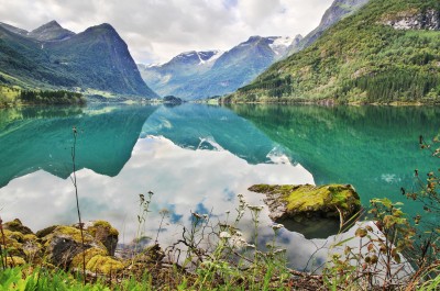 Oldevatnet Lake, Norway jigsaw puzzle in Great Sightings puzzles on ...