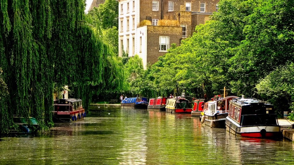 Regent's Canal, Londres jigsaw puzzle in Paysages urbains puzzles on TheJigsawPuzzles.com