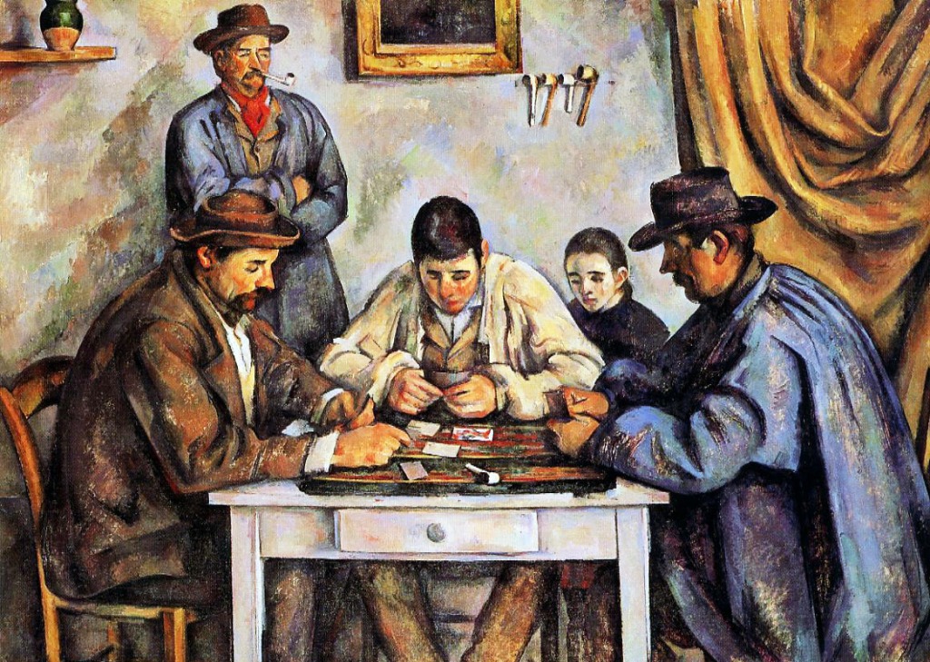 The Card Players jigsaw puzzle in Piece of Art puzzles on TheJigsawPuzzles.com