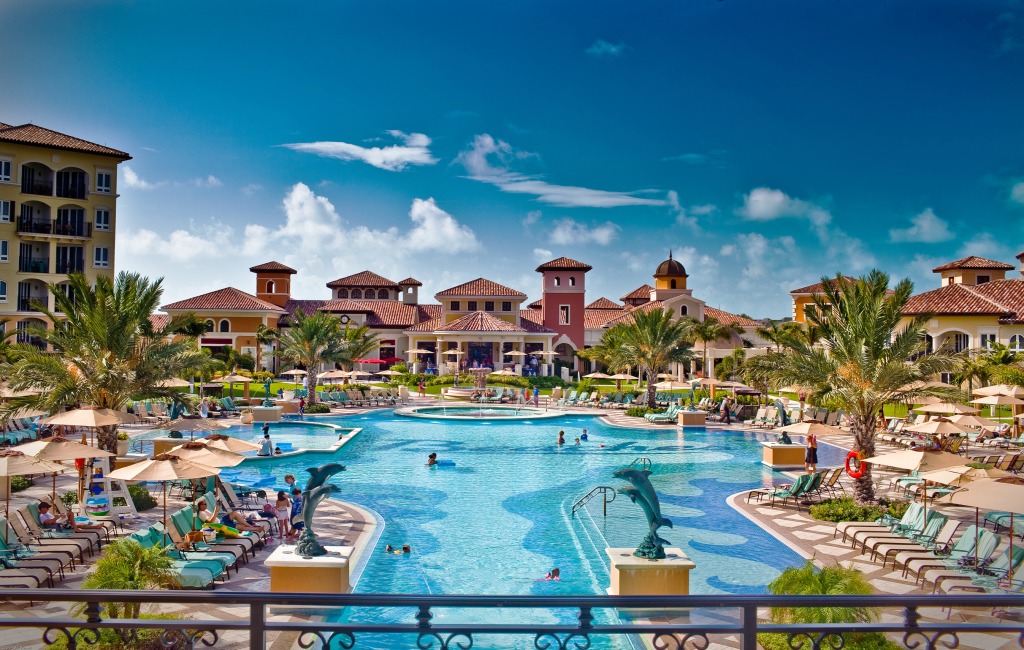 Turks and Caicos Italian Village Resort jigsaw puzzle in Puzzle of the Day puzzles on TheJigsawPuzzles.com