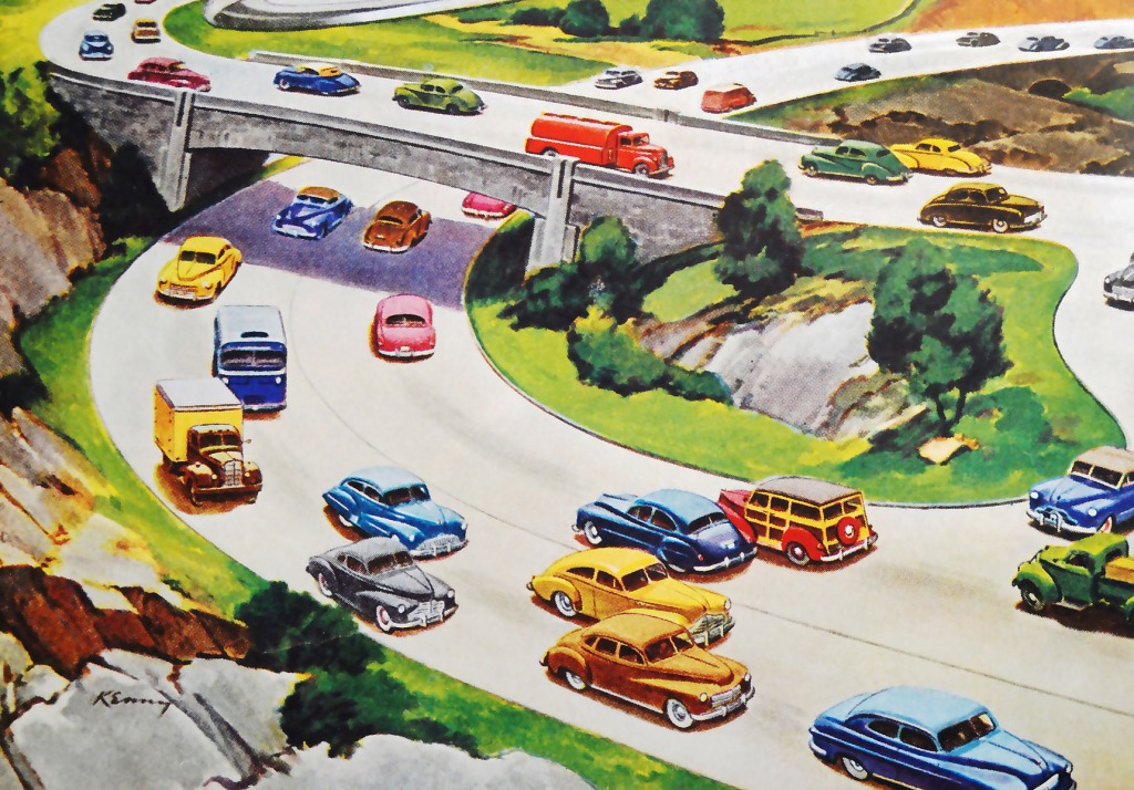 Freeway jigsaw puzzle in Cars & Bikes puzzles on TheJigsawPuzzles.com
