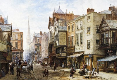 Chester, Looking towards Watergate Street jigsaw puzzle in Piece of Art ...