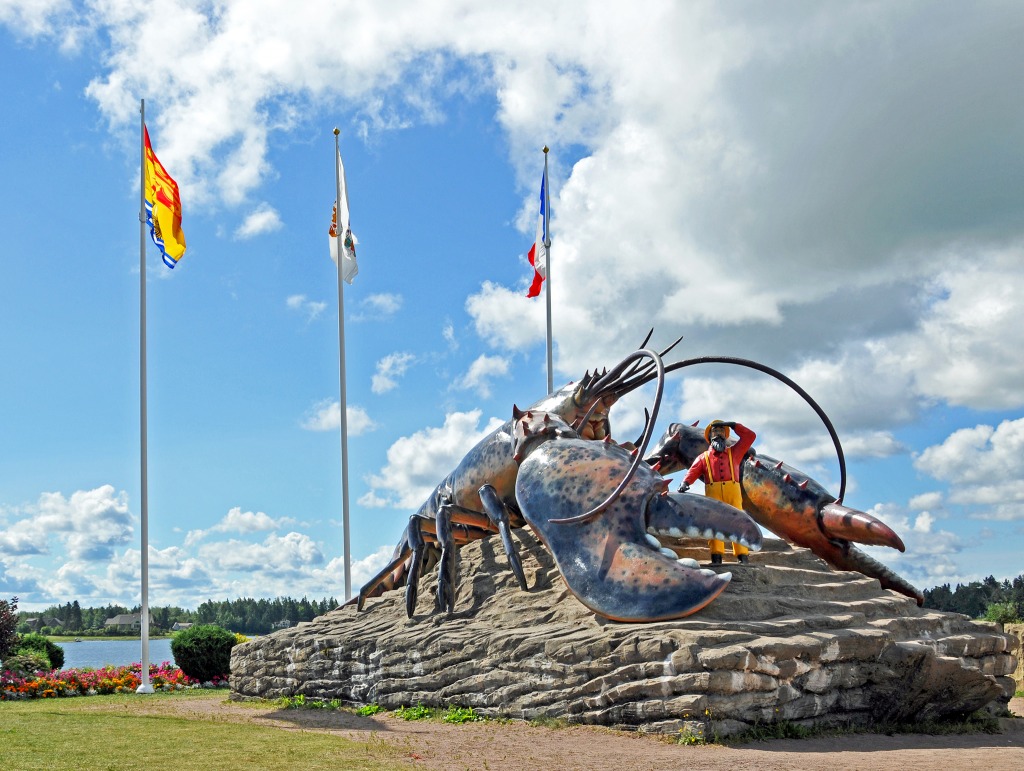 The World's Largest Lobster, New Brunswick jigsaw puzzle in Animals puzzles on TheJigsawPuzzles.com