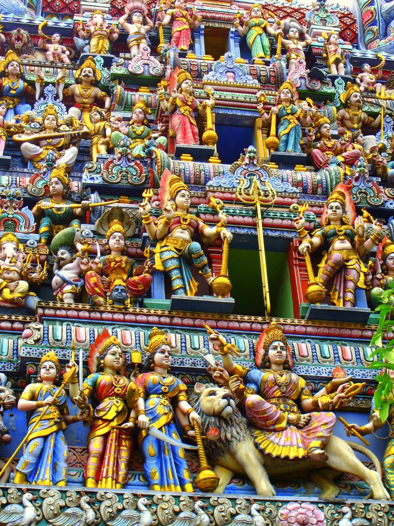 The Veeramakaliamman Pantheon jigsaw puzzle in Piece of Art puzzles on TheJigsawPuzzles.com