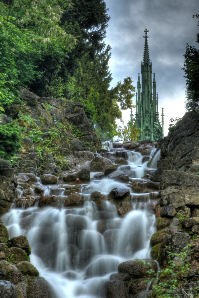 Cascade jigsaw puzzle in Waterfalls puzzles on TheJigsawPuzzles.com