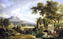 Classical Landscape with Figures by a Fountain