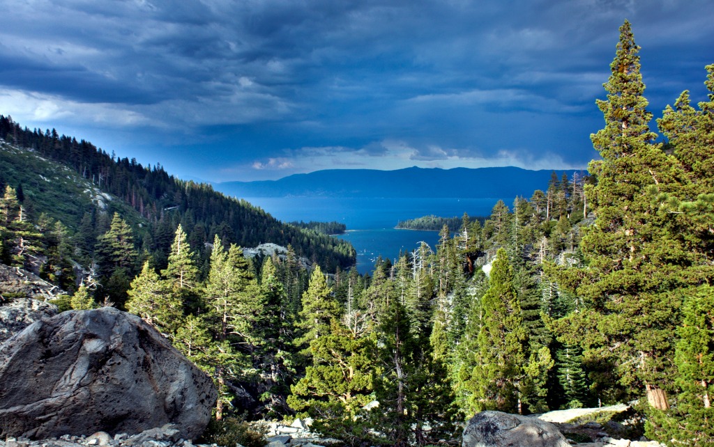 Lake Tahoe Storm jigsaw puzzle in Street View puzzles on TheJigsawPuzzles.com