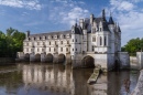 Chenonceau Castle on the Cher River, France