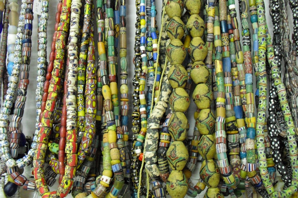 Traditional Glass Beads from Ghana jigsaw puzzle in Macro puzzles on TheJigsawPuzzles.com