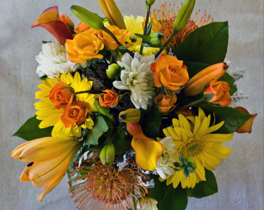 Cheerful Bouquet jigsaw puzzle in Flowers puzzles on TheJigsawPuzzles.com