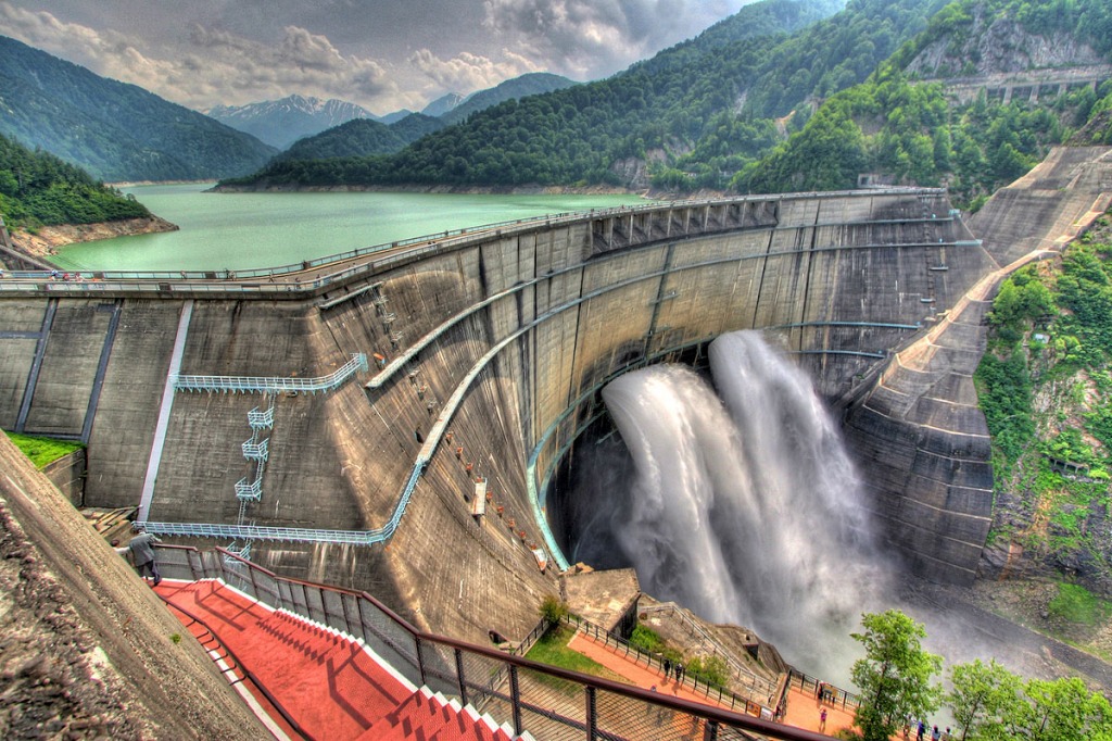Kurobe Dam, Nagano jigsaw puzzle in Waterfalls puzzles on TheJigsawPuzzles.com