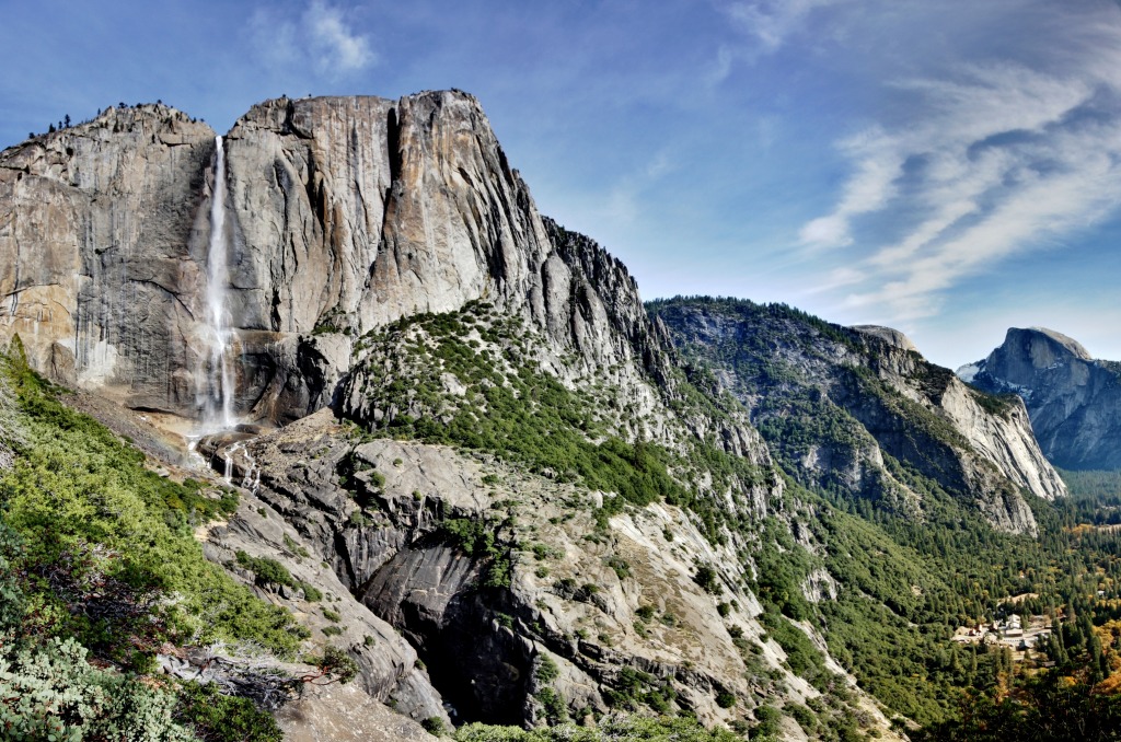 Cataratas de Yosemite jigsaw puzzle in Cachoeiras puzzles on TheJigsawPuzzles.com