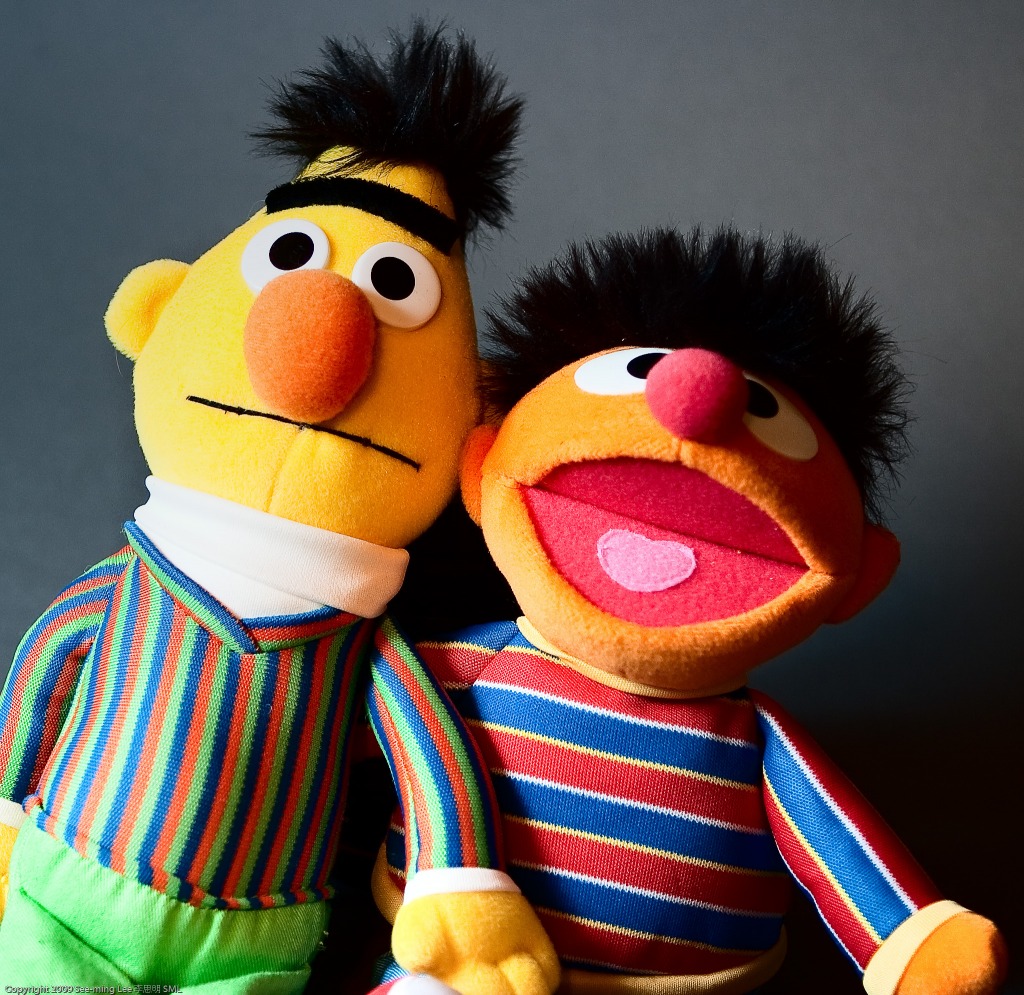 Bert and Ernie jigsaw puzzle in Makro puzzles on TheJigsawPuzzles.com