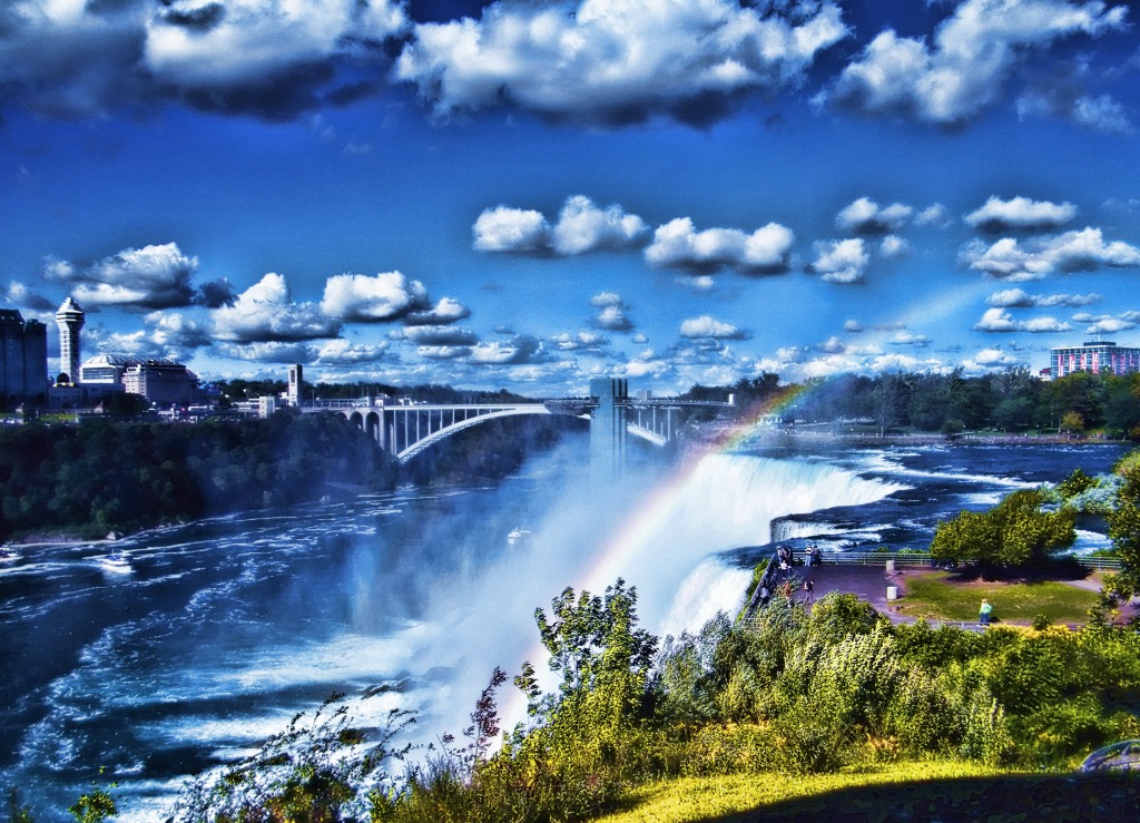 Niagarafälle, Amerikanische Seite jigsaw puzzle in Wasserfälle puzzles on TheJigsawPuzzles.com