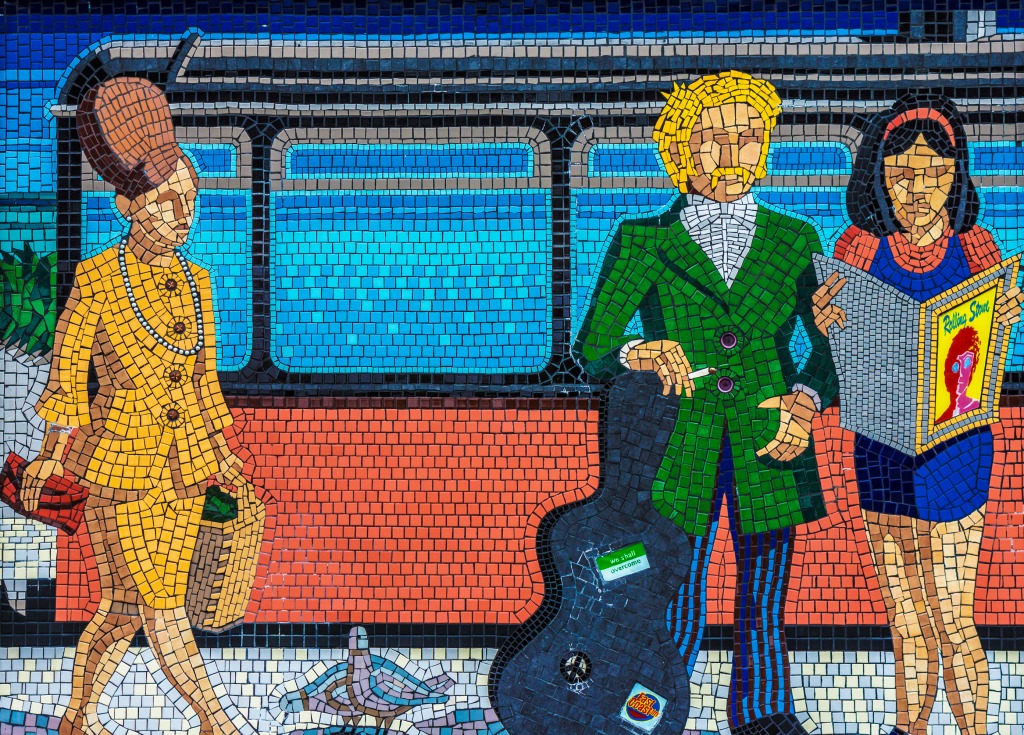 Mosaicos da Estação de Bray, Irlanda jigsaw puzzle in Obras de Arte puzzles on TheJigsawPuzzles.com