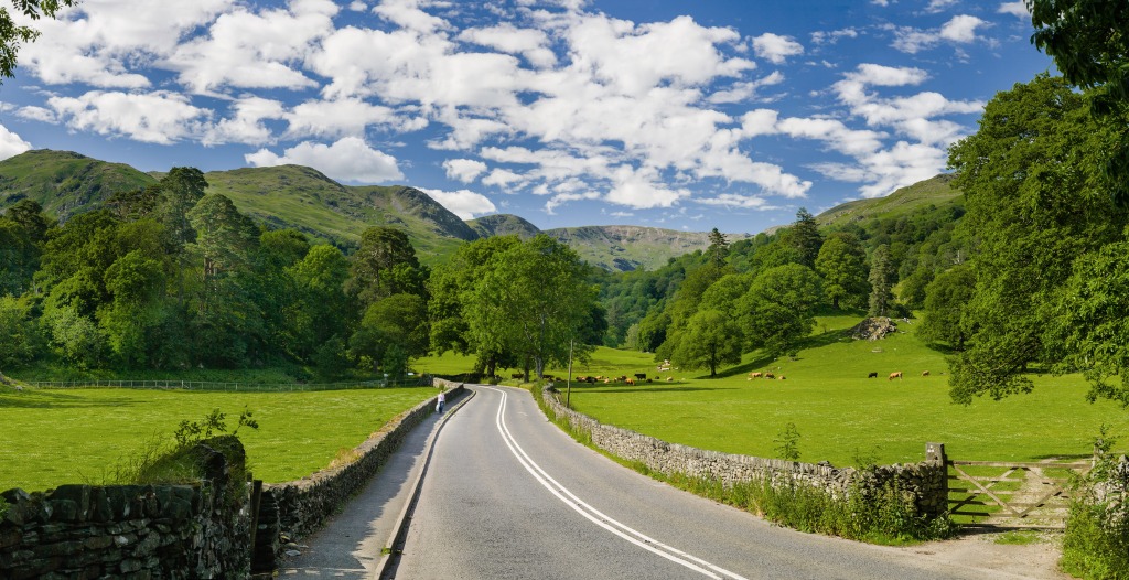Countryside in the Lake District, England jigsaw puzzle in Puzzle of the Day puzzles on TheJigsawPuzzles.com